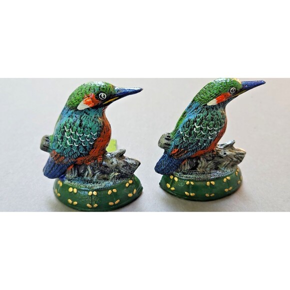 Cast Iron Bookends Bird Hummingbird Rare Old Birds - Picture 2 of 16